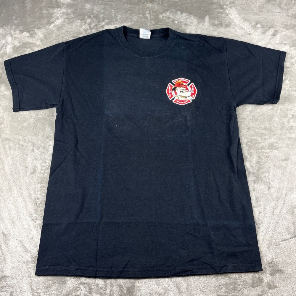 Collectible Gildan FDNY Bronx Trailer Trash Graphic T-Shirt Mens L Black